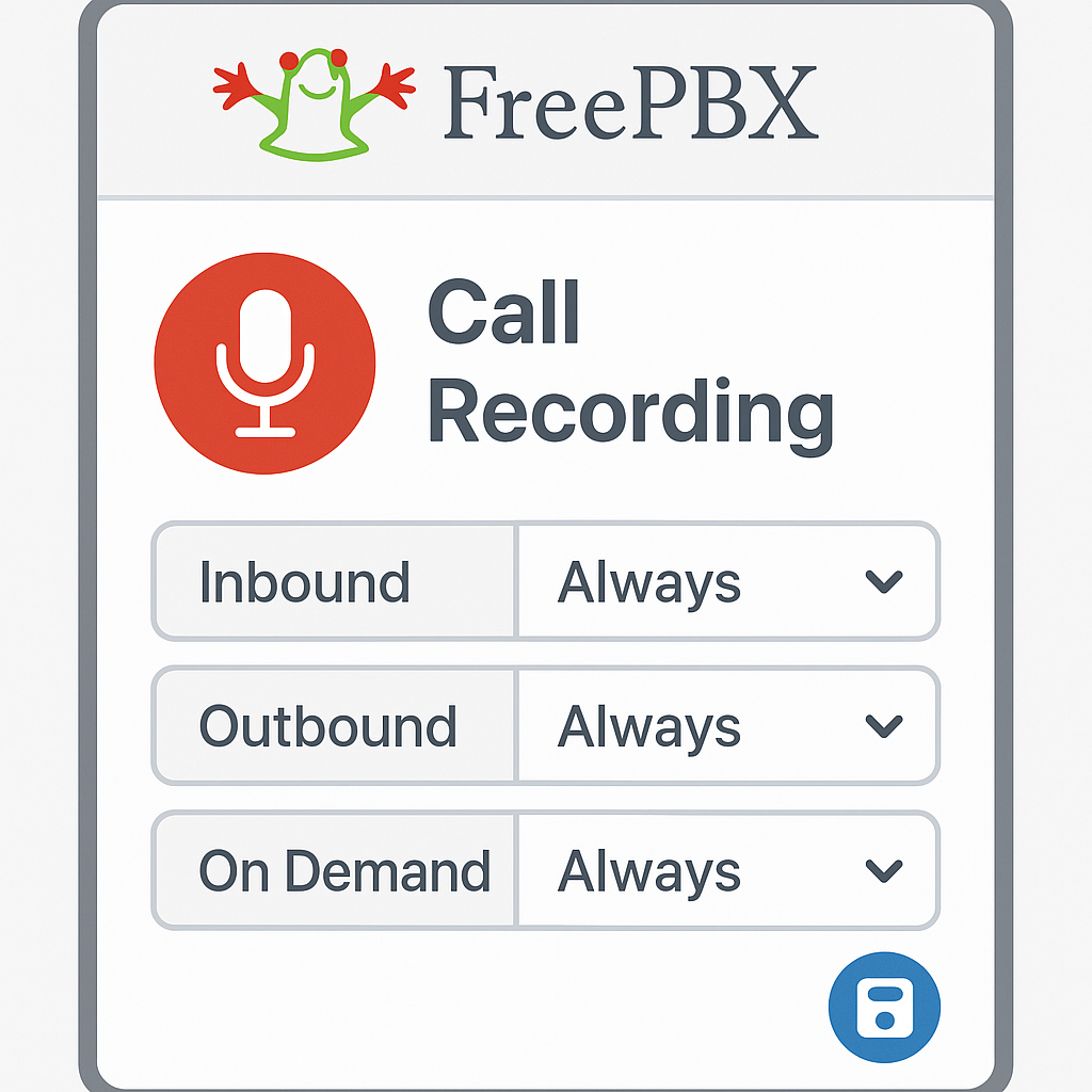 Запись разговоров в FreePBX