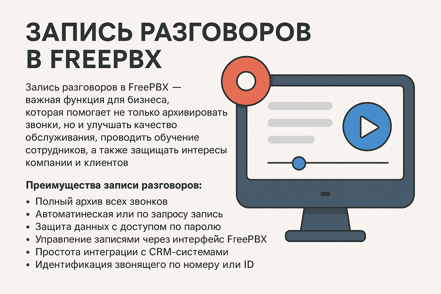IP телефония с записью разговоров